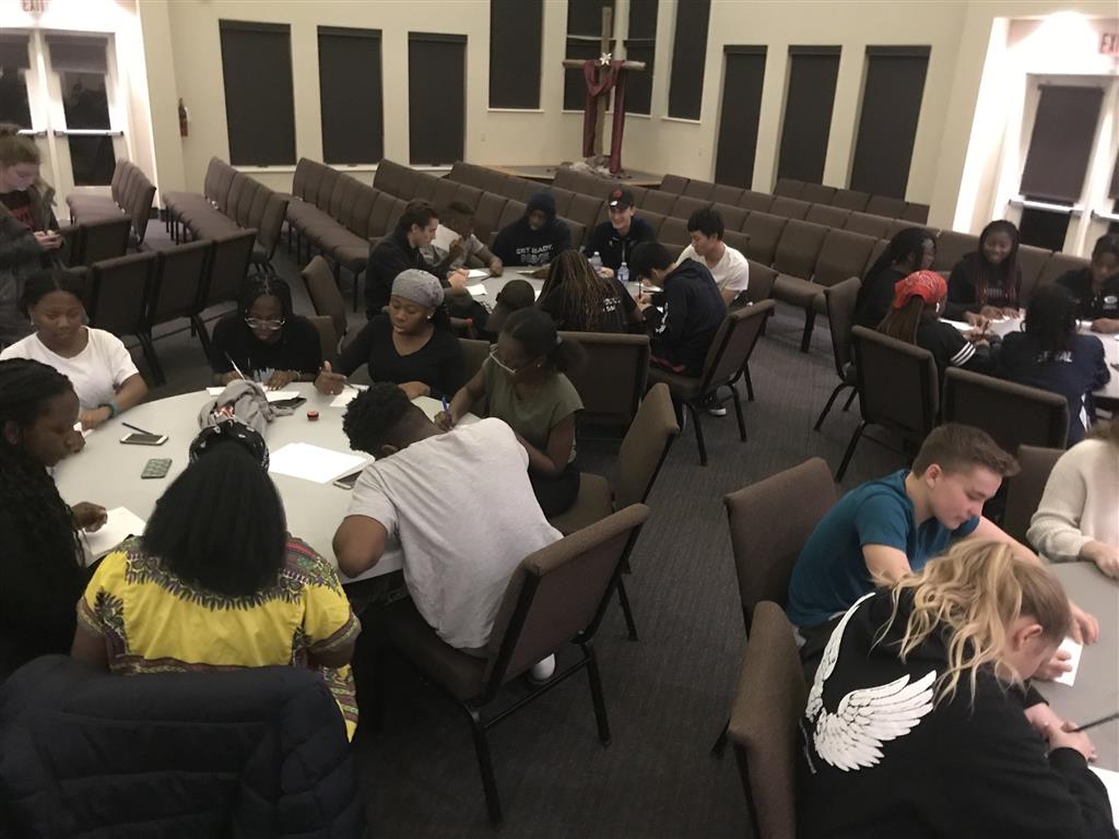 Around 50 students come out every week for “The City,” a youth gathering that is now hosted in Ft. Erie thanks to a school-church partnership.