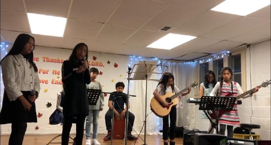 The FCAC Tween Band during practice.